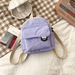 Women’s Corduroy Mini Backpack Mimarta