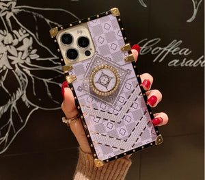 Luxury Flower Glitter Diamond Phone Case For iPhone Rieworkes