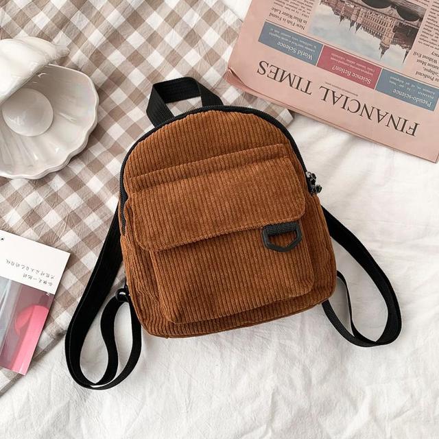 Women’s Corduroy Mini Backpack Mimarta