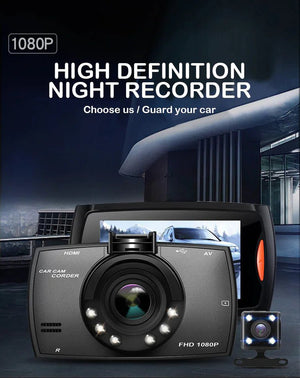 2.7'' Full HD 1080P Dash Cam Car DVR Front & Rear Camera Night Vision G - Sensor - Rieworkes