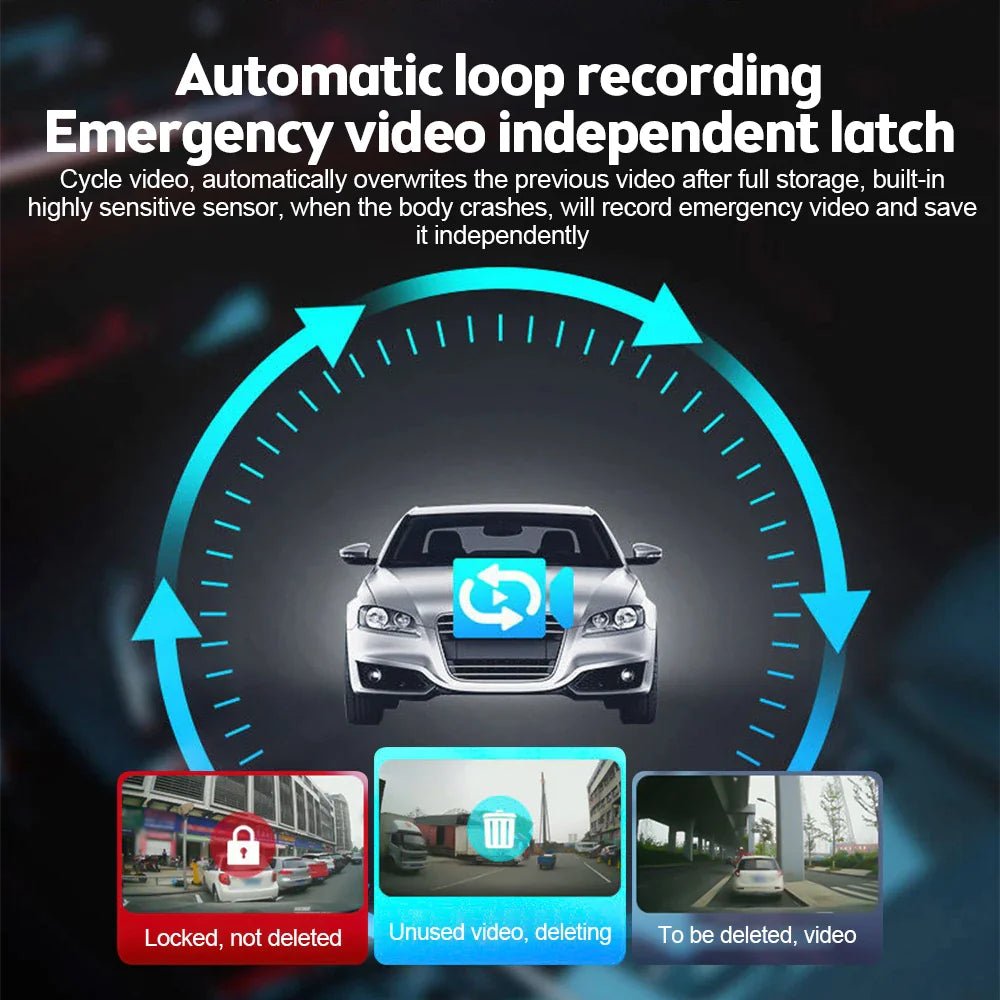 2.7'' Full HD 1080P Dash Cam Car DVR Front & Rear Camera Night Vision G - Sensor - Rieworkes