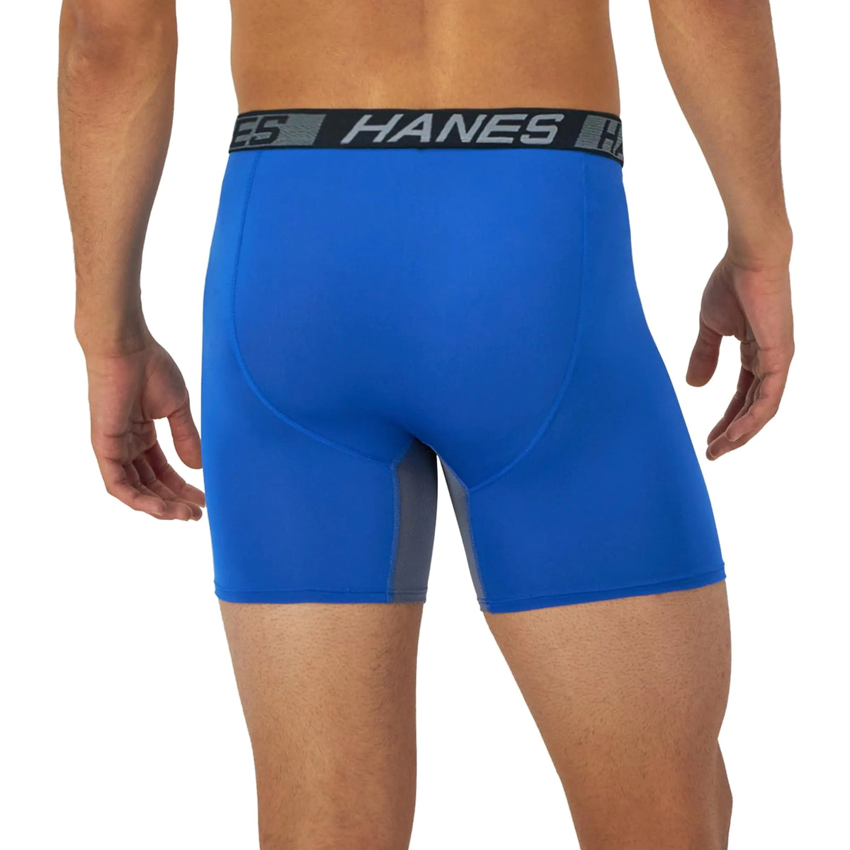 Hanes Men’s Total Support Pouch Boxer Briefs, X-Temp Cooling, Moisture-Wicking Underwear, Regular, Long-leg and Trunk, 3-Pack Regular Leg Large Regular Leg - Marled Rieworkes