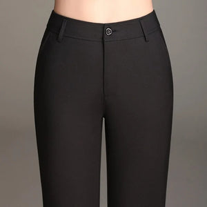 YUEY Women's Straight Leg Office Trousers Rieworkes