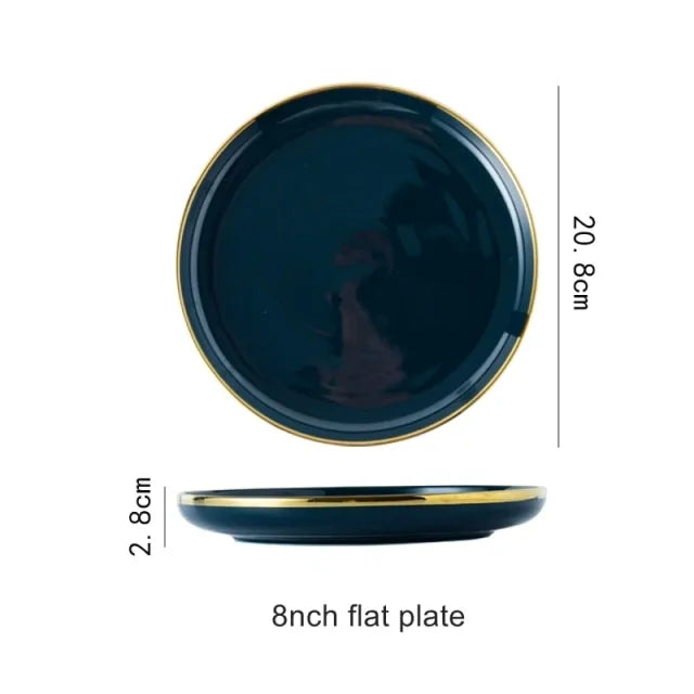 Blue Porcelain Dinner Plates Rieworkes