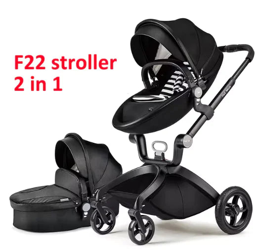 Luxury Fold Convertible Stroller 3 in 1 Rieworkes