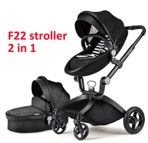 Luxury Fold Convertible Stroller 3 in 1 Rieworkes