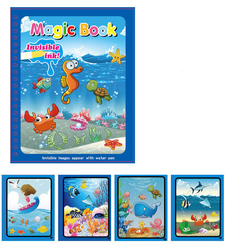 Children's Magic Water Painting Book Coloring And Coloring Book Rieworkes