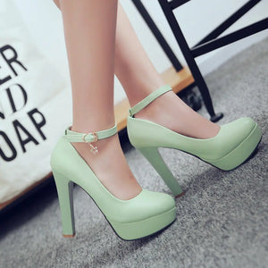 Elegant High Heeled Waterproof Club Shoes for Women Mimarta