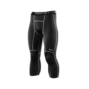 ARSUXEO Men's Compression Running Tights: Gym & Yoga Sportswear Rieworkes