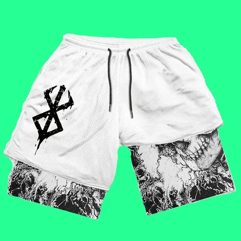 Y2K Men’s Anime Gym Shorts Rieworkes