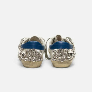 Star Old White Shoes with Diamonds Rieworkes