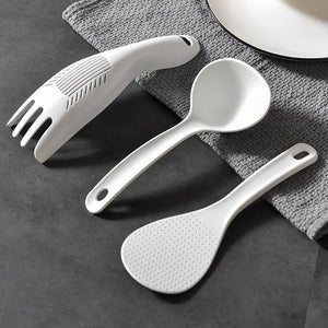 Plastic Kitchen Utensils Set: Rice Colander & Spoons Mimarta