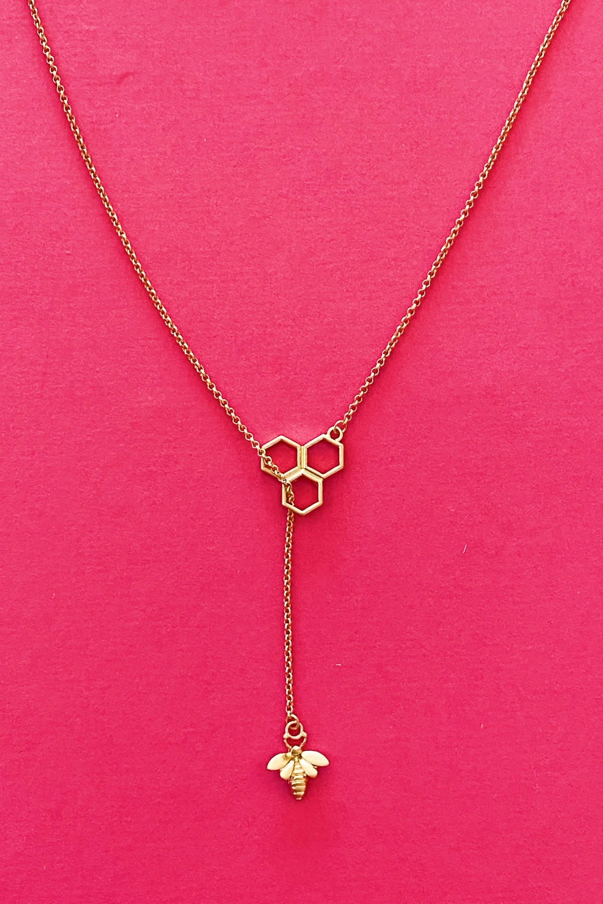 Bee With Me Necklace, Gold Rieworkes