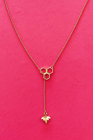 Bee With Me Necklace, Gold Rieworkes