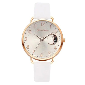 Moon Numbers Bracelet Watches Set Rieworkes
