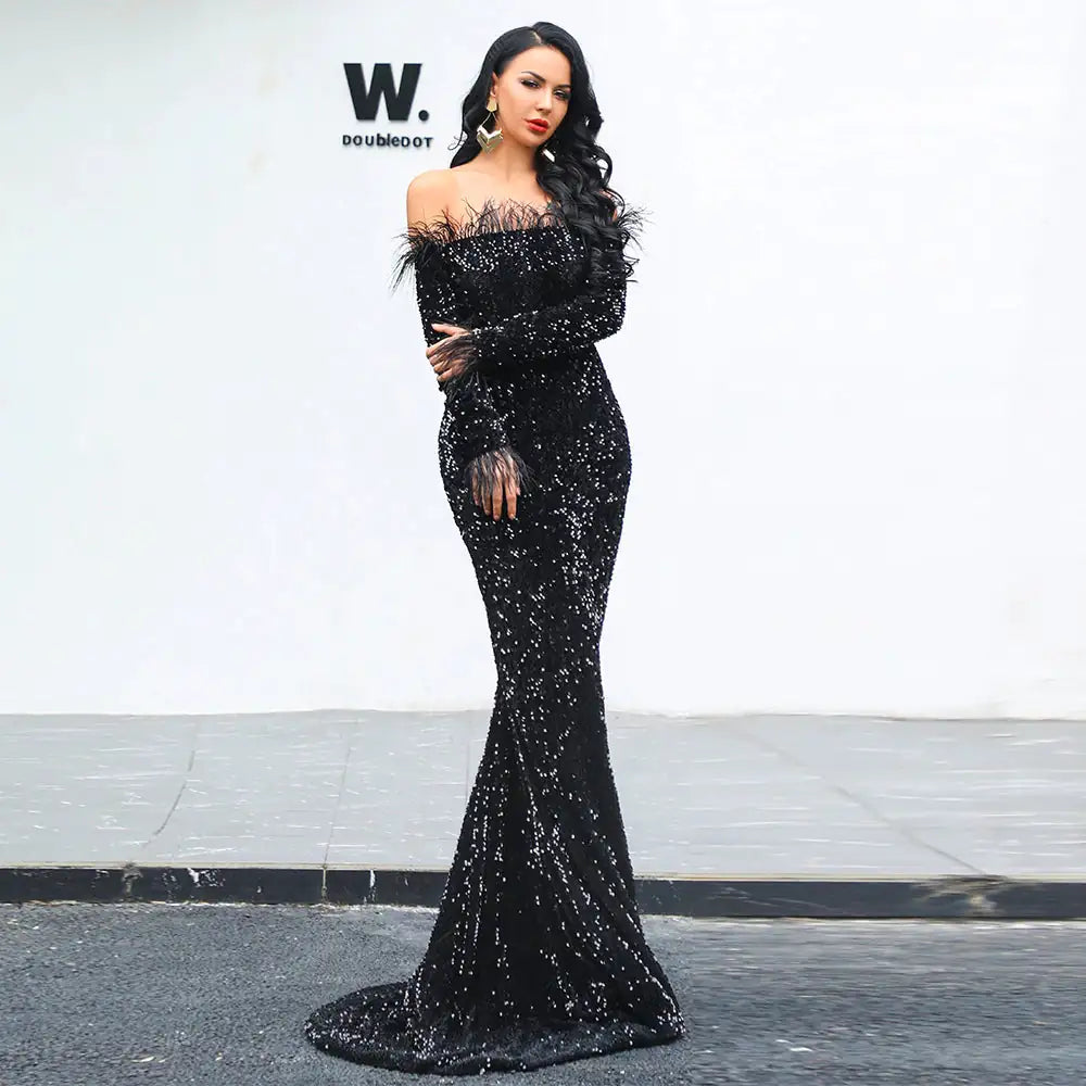 Elegant Evening Dress Rieworkes