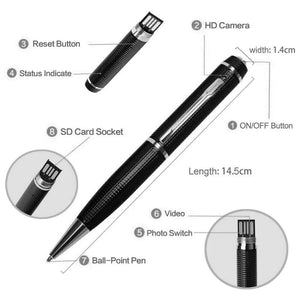 Hidden Cam Pocket Pen Camera 1080P HD Mini Body Video Recorder DVR Security USB Rieworkes