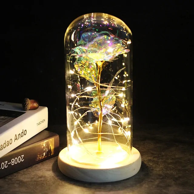 Enchanted Glass Rose Decoration Rieworkes