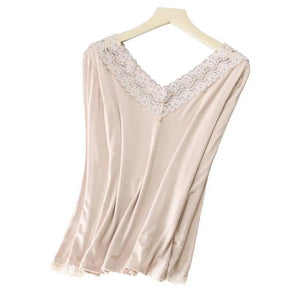 Women Lace V-neck Long-sleeved Thermal  Slim Warm Top Rieworkes
