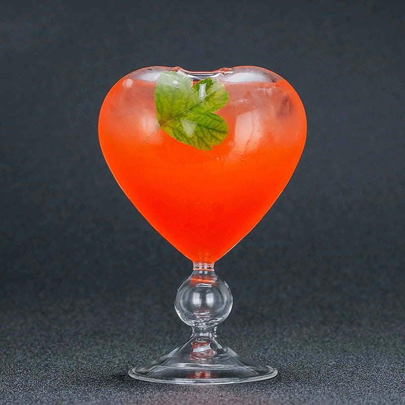 Heart-Shaped Cocktail Glasses Rieworkes