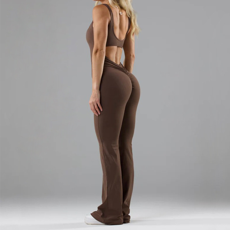 Seamless Hollow Yoga Bodysuit - Women's Casual Activewear Mimarta