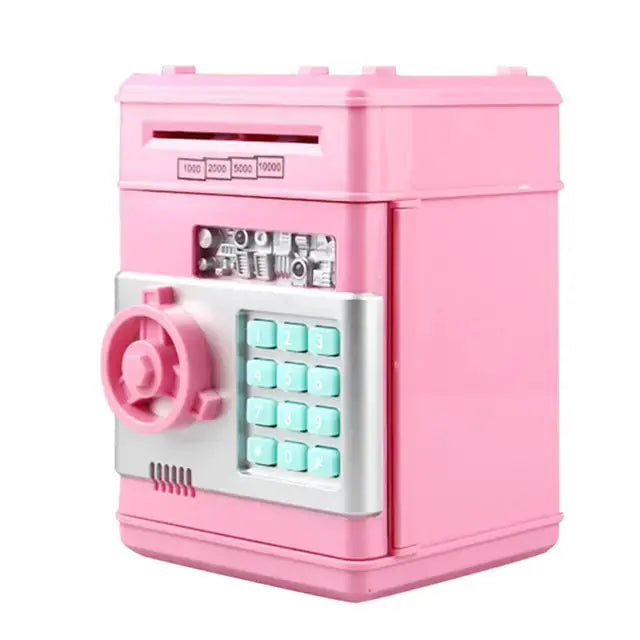 Electronic Piggy Bank ATM Mini Money Box Safety Password Chewing Coin Cash Deposit Machine Christmas Gift for Children Kids Rieworkes