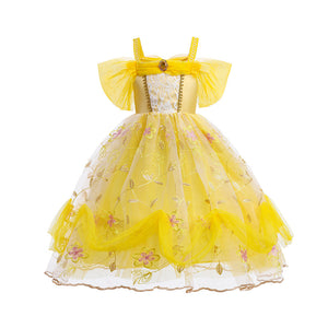 Belle Princess Halloween Dress for Kids (Beauty and the Beast) Mimarta
