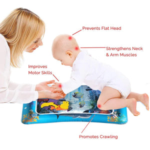 Tummy Time Inflatable Water Mat for Babies Rieworkes
