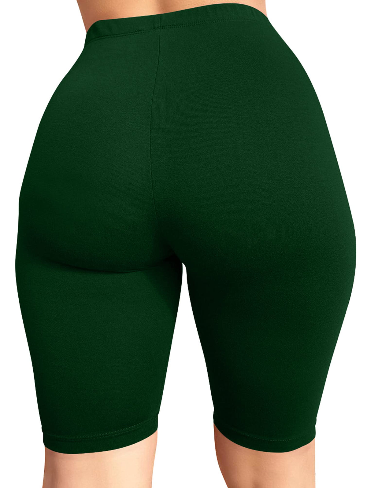 BORIFLORS Womens Athletic Workout High Waist Gym Biker Shorts LargeDark Green Mimarta