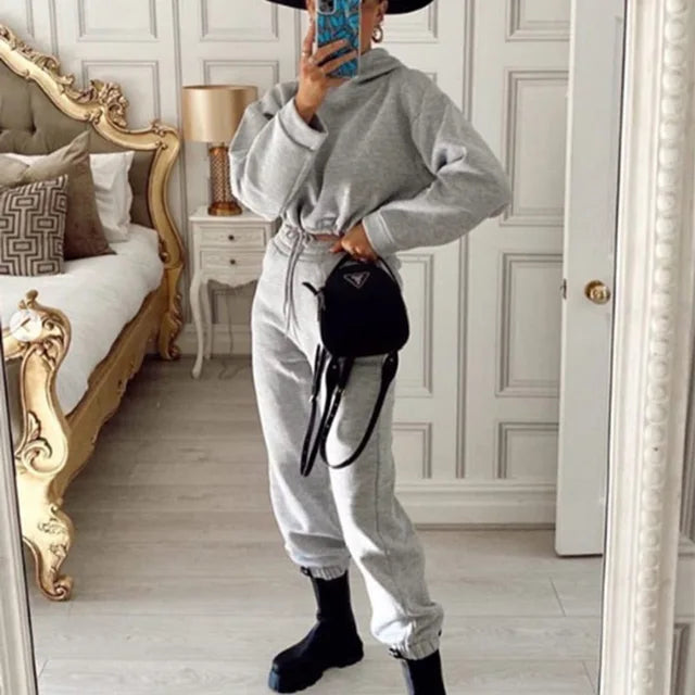 Winter Two Piece Sets Women Tracksuit Rieworkes