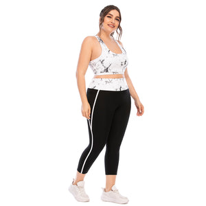 Plus Size Women's 2-Piece Gym Fitness Tracksuit Set Mimarta