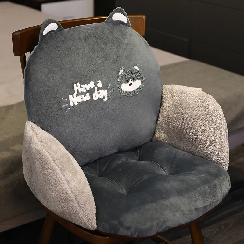 One-piece Chair Cushion: Office/Home Seat Support &amp; Backrest Rieworkes