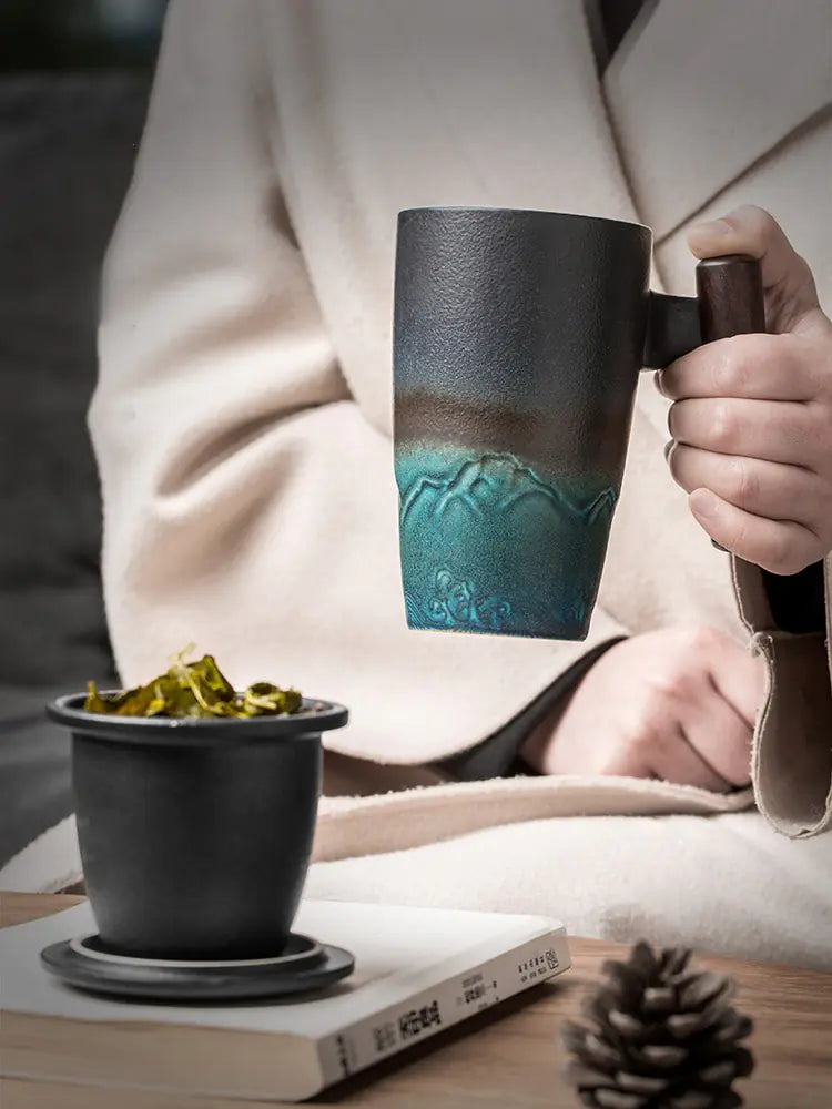 Retro Ceramic Coffee Mug Set Rieworkes