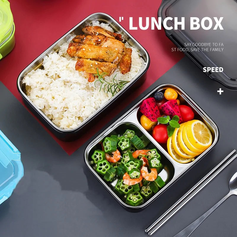 Stainless Steel Two-Layer Lunch Box Rieworkes