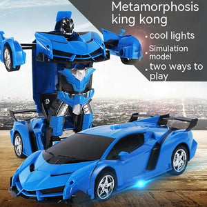 2in1 Transformer Remote Control Race Car with Rechargeable Battery - Rieworkes