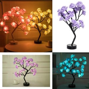 LED Rose Flower Table Lamp Rieworkes