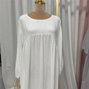 Solid Color Abayas for Women Rieworkes