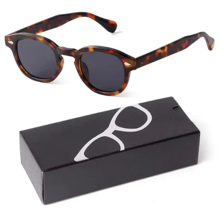 Gradient Small Round Sunglasses for Women Men Rieworkes