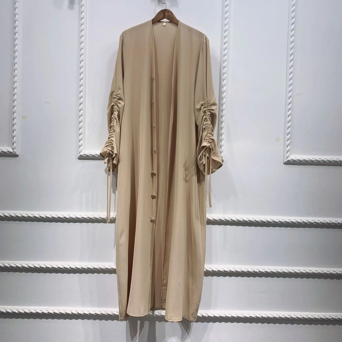 Patchwork Sleeved Cardigan Robe for Women Mimarta