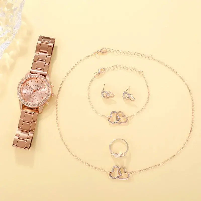 Rose Gold Luxury Watch Set Rieworkes