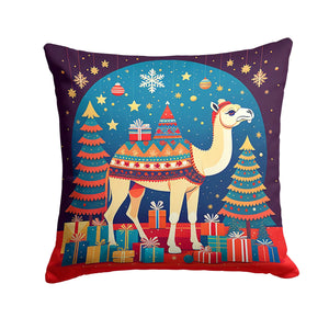 Camel Christmas Throw Pillow Rieworkes