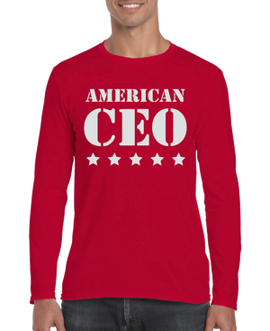 Five Star American CEO Men's Long Sleeve Shirt Rieworkes
