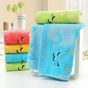 Bamboo Fiber Kitten Hand Towels Rieworkes