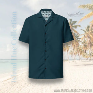 Dark Seas Blue button shirt Rieworkes