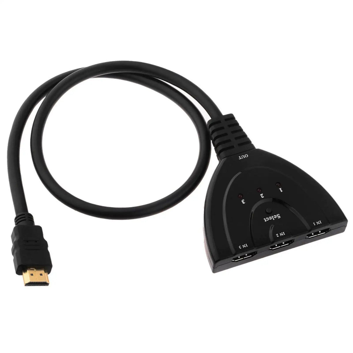 3 Port HDMI Splitter Cable 1080/4K Switch Switcher HUB Adapter for HDTV PS4 Xbox - Rieworkes