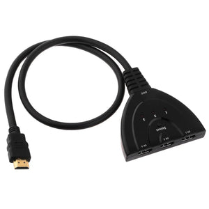 3 Port HDMI Splitter Cable 1080/4K Switch Switcher HUB Adapter for HDTV PS4 Xbox - Rieworkes