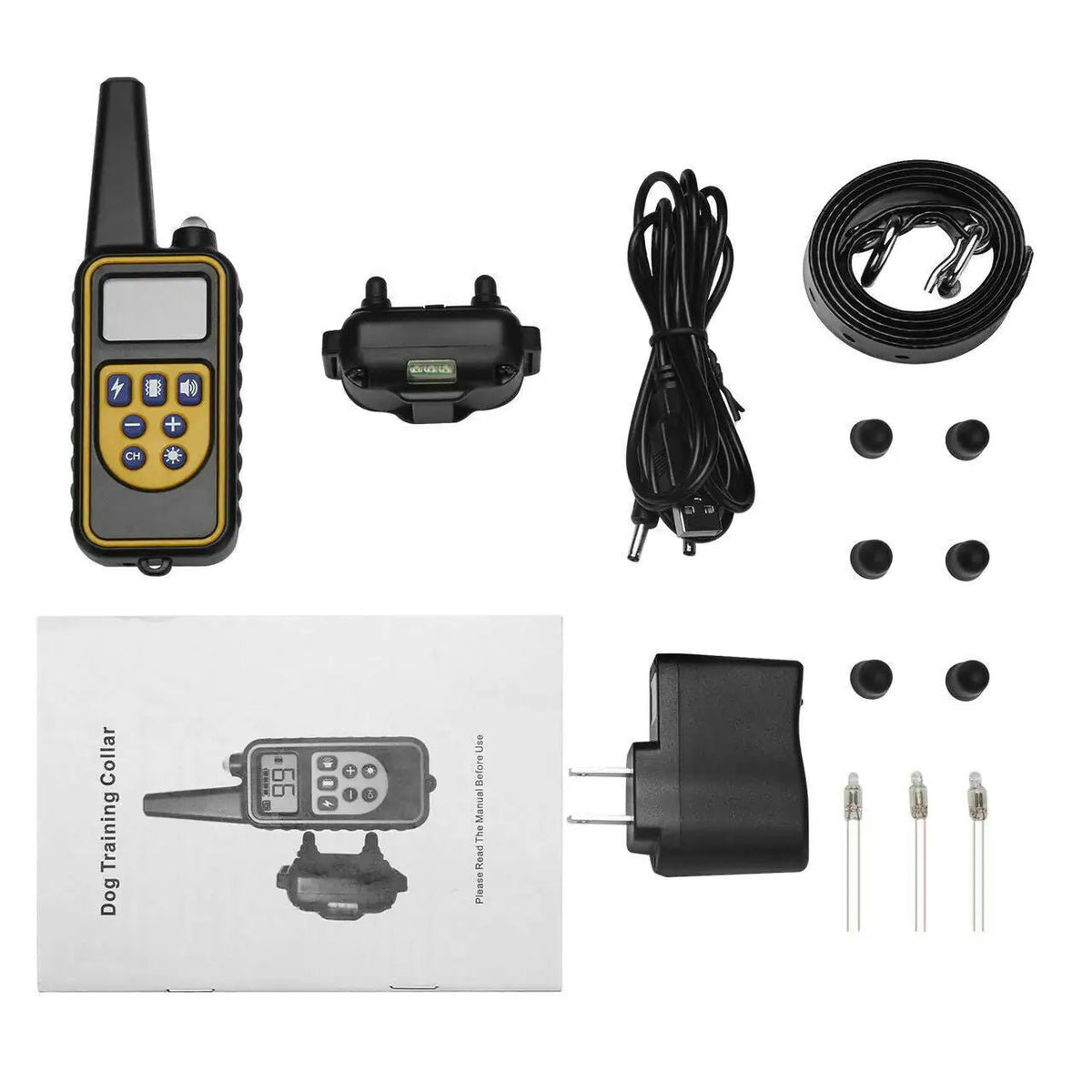 3000 FT Dog Training US Collar Rechargeable Remote Shock PET Waterproof Trainer - Rieworkes