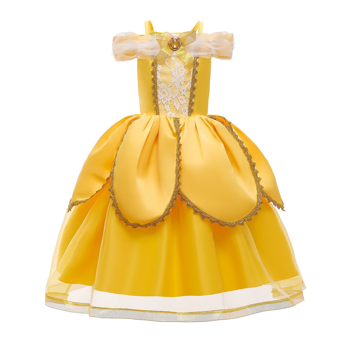 Belle Princess Halloween Dress for Kids (Beauty and the Beast) Mimarta