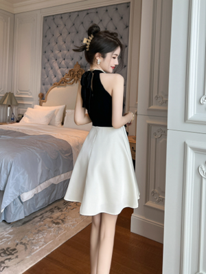 Vintage Elegant Strapless A-Line Dress for Women Mimarta