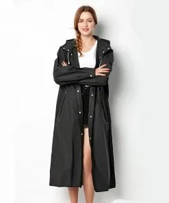 Unisex Black Waterproof Jacket Rieworkes